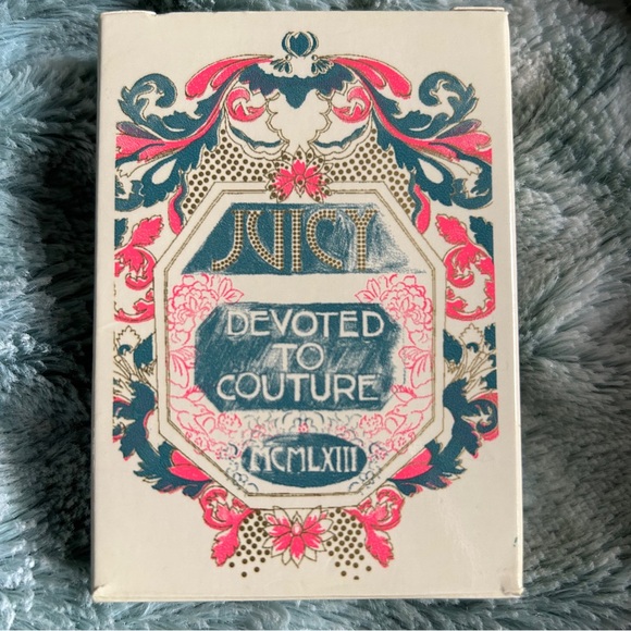 Rare OG Y2K Juicy Couture Marie Antoinette Playing Cards with Suede Case - Picture 8 of 12